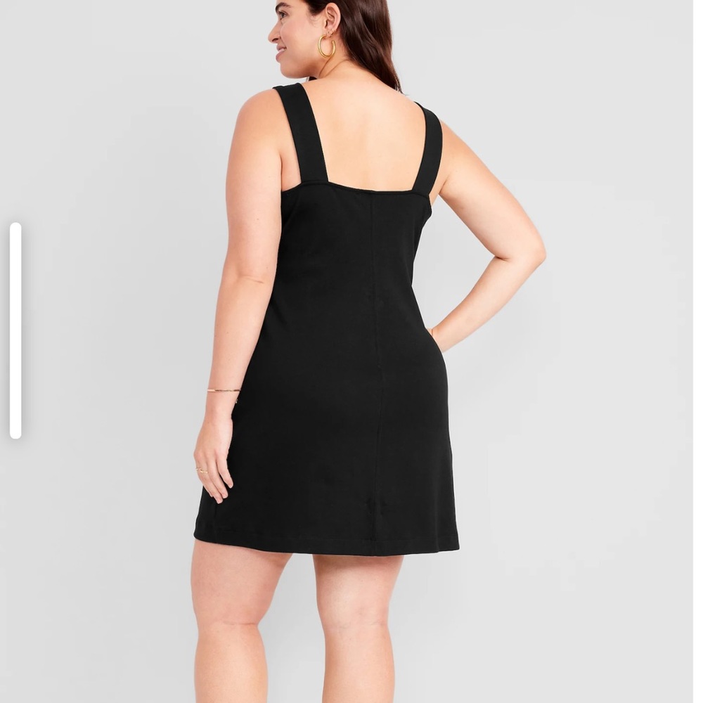 NWT OLD NAVY Sleeveless Ponte-Knit Mini Dress   Color:
BLACK JACK - Picture 5 of 8